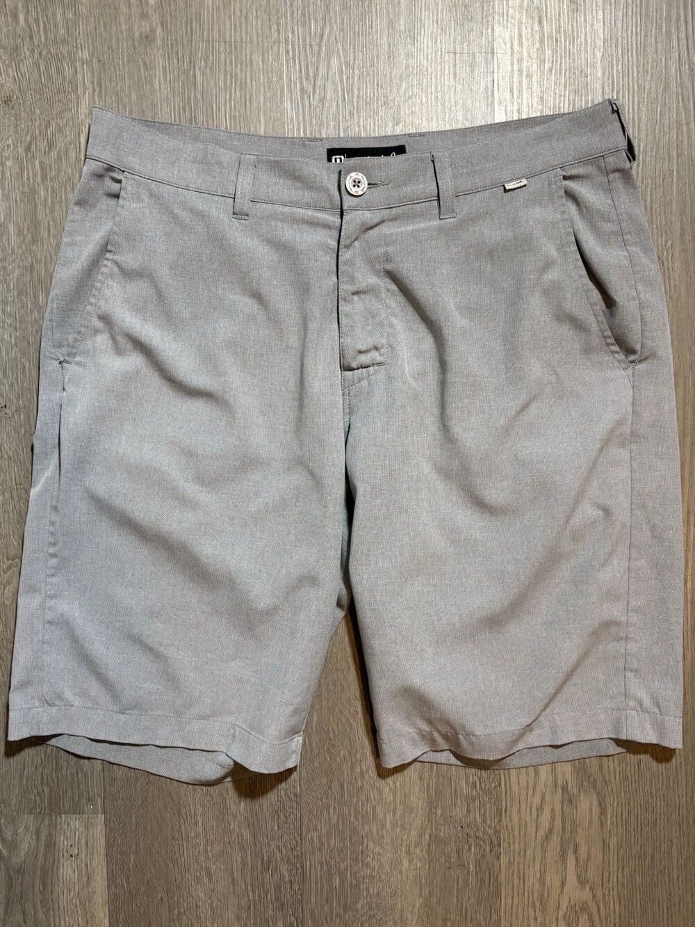 Travis Mathew Beck Shorts Gray Heathered  Mens 32 Proceed With Caution